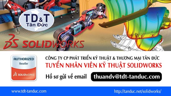 Tuyển dụng Nhân viên kỹ thuật SOLIDWORKS